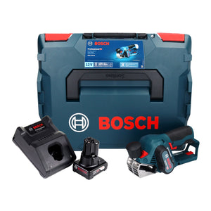Bosch GHO 12V-20 Professional Akku Hobel 12 V Brushless + 1x Akku 6,0 Ah + Ladegerät + L-Boxx