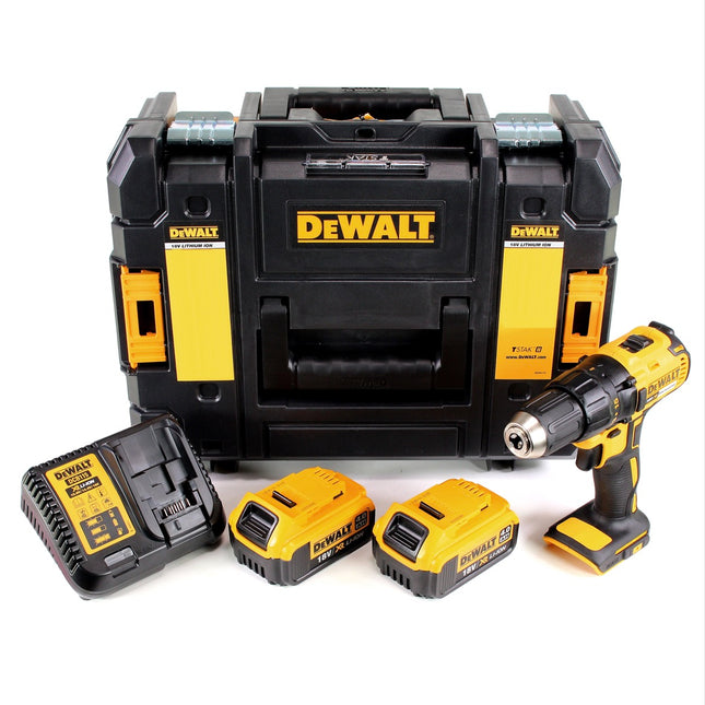 DeWalt DCD 777 M2 Akku Bohrschrauber 18V 65Nm + 2x Akkus 4,0Ah + Ladegerät im TSTAK II Werkzeugkoffer - Toolbrothers