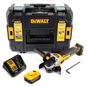DeWalt DCG 405 M1 Akku Winkelschleifer 18V 125mm Brushless + 1x Akku 4,0Ah + Ladegerät + TSTAK