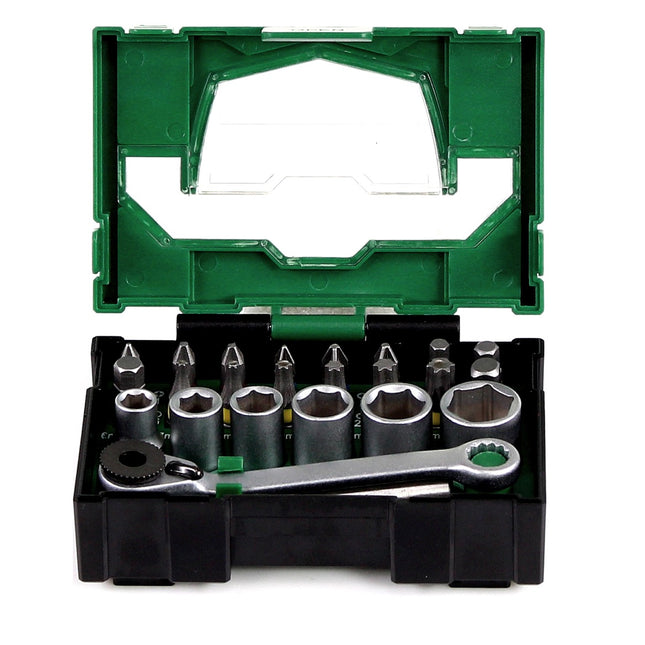 Hitachi 24 tlg. Bit & Stecknüsse Set inkl. Mini-Ratsche in Bitbox ( 40030020 ) - Toolbrothers
