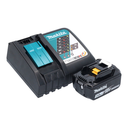 Makita DMC 300 RF1 Meuleuse d'angle sans fil 18 V 76 mm Brushless + 1x batterie 3,0 Ah + chargeur