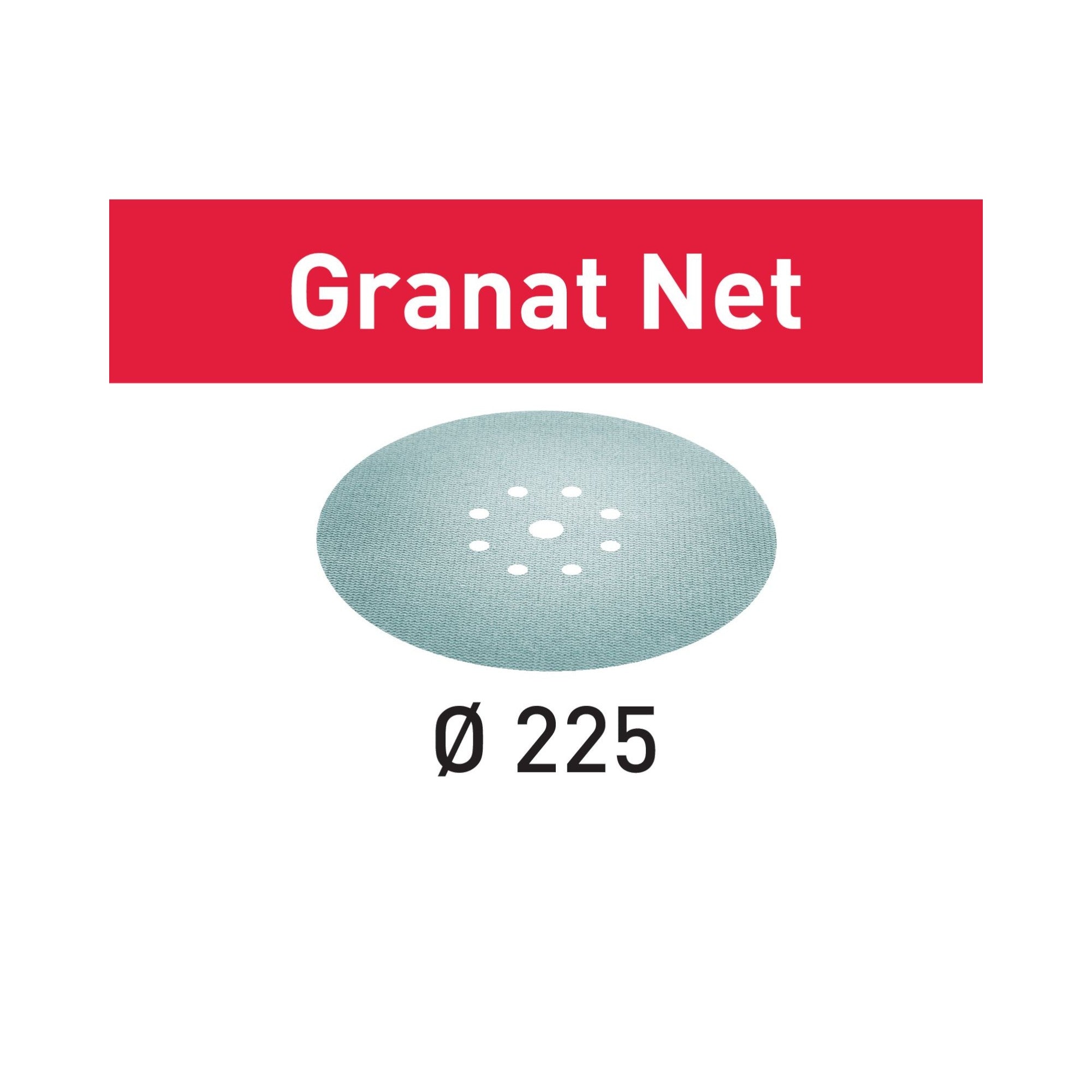 Festool STF D225 P400 GR NET 25 Netzschleifmittel Granat Schleifscheiben 4 Stk 4x 201885 225 mm Koernung 400 fuer Langhalsschleifer PLANEX 2 - toolbrothers