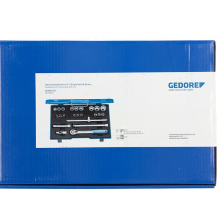 GEDORE socket spanner set 19 EMU-20 23-piece 1/2 ″ ( 4000880494 )