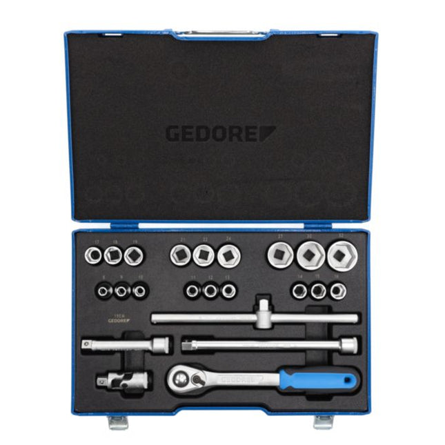 Set di chiavi a bussola GEDORE 19 EMU-20 23 pezzi 1/2 ″ ( 4000880494 )