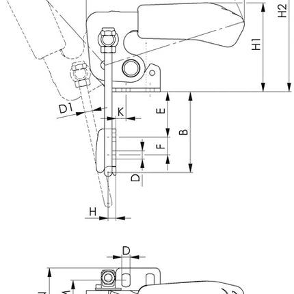 AMF Locking clamp no. 6848V size 3 ( 4123683300 )