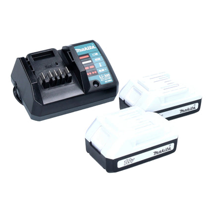 Zestaw specjalny Makita DK18B56Y z wiertarką udarową HP488D i nożycami do trawy UM110D 18 V serii G + akumulator 2x 1,5 Ah + ładowarka