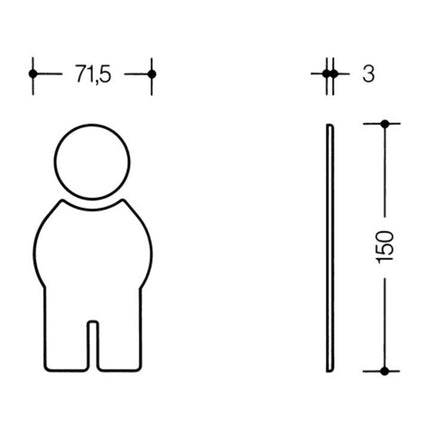 HEWI Symbol man 801.91.010 Kolor poliamidu nr 97 ( 3000206432 )