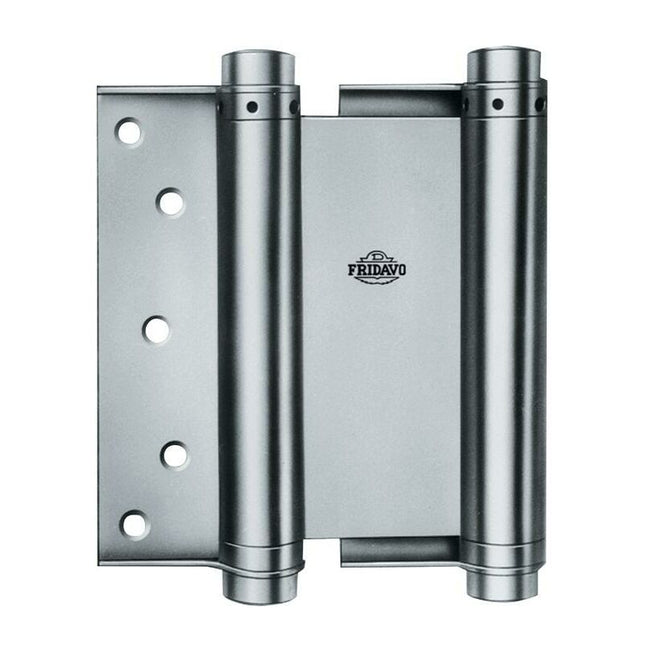 Charnière de porte va-et-vient à ressort spiralé FRIDAVO modèle M acier chromaté jaune ( 3000255425 )