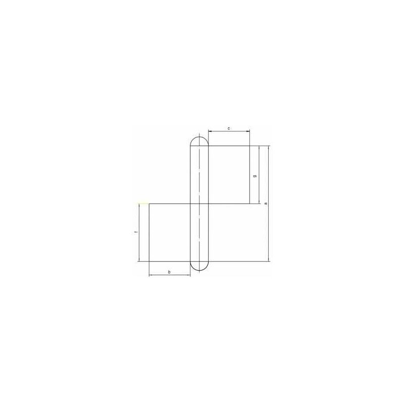 SIMONSWERK Konstruktionsband KO 4 Bandlänge 140 mm Lappenbreite 8 mm ( 3000255504 )