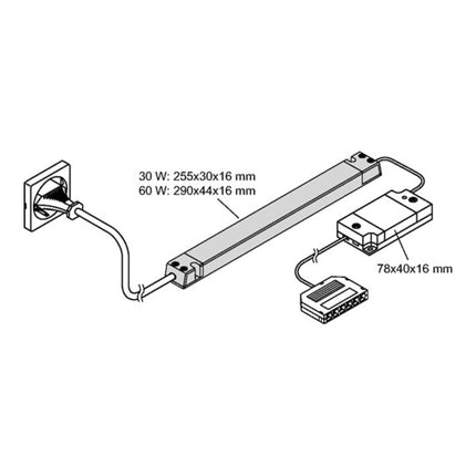 L&S Emotion 1-channel radio control series Frankfurt 230 V 12 V ( 3000550074 )