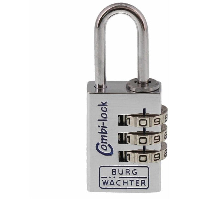 BURG-WÄCHTER Combi Lock 90 Chromo combination padlock lock body width 20 mm ( 3324027034 )