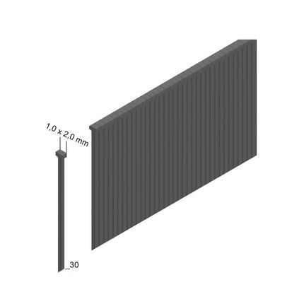 Prebena J 30 CNKHA Stauchkopfnägel Brads 30mm 5000 Stück - aus verzinktem Stahl, geharzt - Toolbrothers