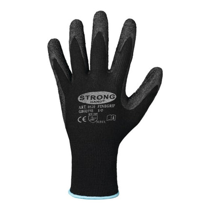 GUANTES STRONGHAND Finegrip talla 9 negro ( 4000371163 )