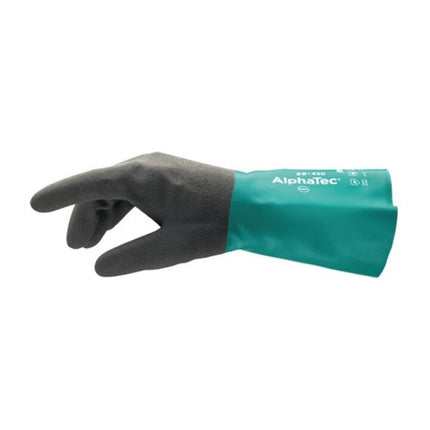 ANSELL AlphaTec 58-430 chemical gloves size 9 bottle green/anthracite grey ( 4000371412 )