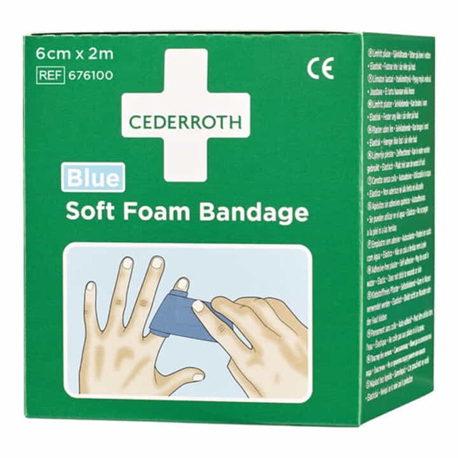 CEDERROTH Soft Foam Bandage self-adhesive elasticated, blue ( 4000386487 )