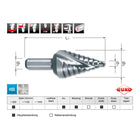 RUKO step drill bit drilling range 4 - 20 mm ( 4000601753 )