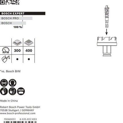 Otwornica BOSCH Expert Piła do blachy Ø 40 mm głębokość cięcia 5 mm ( 4000800274 )