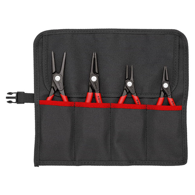 Set di pinze per anelli di sicurezza KNIPEX da 4 pezzi in astuccio arrotolabile ( 4000810642 )