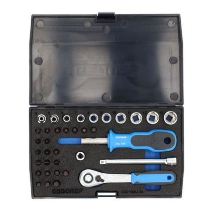 Set di chiavi a bussola GEDORE D 20 SME-20 37 pezzi 1/4 ″ ( 4000820548 )