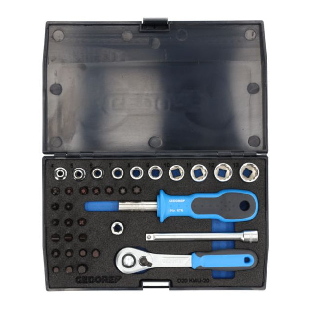 Juego de llaves de vaso GEDORE D 20 SME-20 37 piezas 1/4 ″ ( 4000820548 )