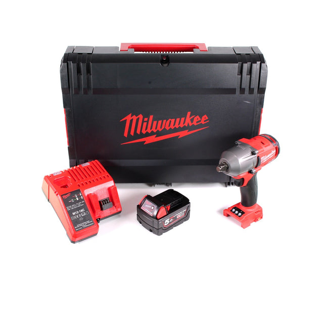 Milwaukee M18 FMTIWF12-501CX Akku Schlagschrauber 18V 610Nm Brushless + 1x Akku 5,0Ah + Ladegerät + HD Box - Toolbrothers