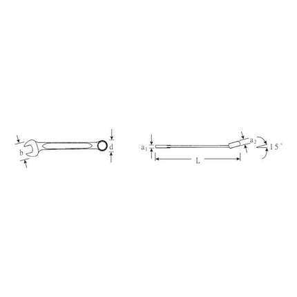 STAHLWILLE Ringmaulschlüssel OPEN BOX 13 SW 23 mm Länge 280 mm ( 4000826018 )