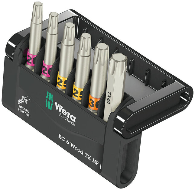 WERA Bit-Check 6 Wood TX HF 1 6-piece bit set ( 4000829910 )