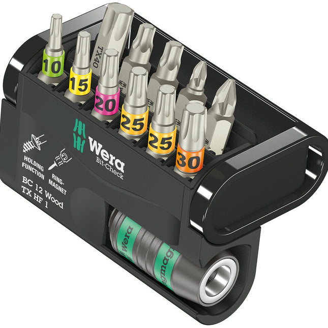 WERA Bitsortiment Bit-Check 12 Wood TX HF 1 12-teilig ( 4000829911 )