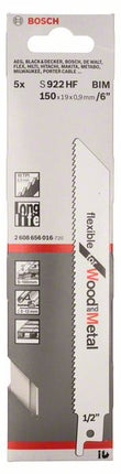 BOSCH Lama per sega circolare S 922 HF Lunghezza 150 mm Larghezza 19 mm ( 4000837544 )