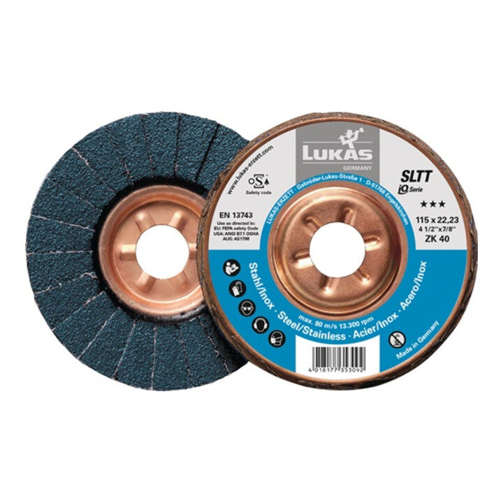 Disco de láminas LUKAS SLTT ZK Ø 115 mm grano 60 plano ( 4000840320 )