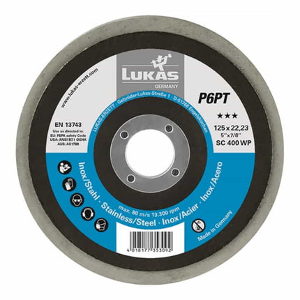LUKAS polishing disc P6PT Ø 125 mm bore Ø 22.23 mm ( 4000840862 )
