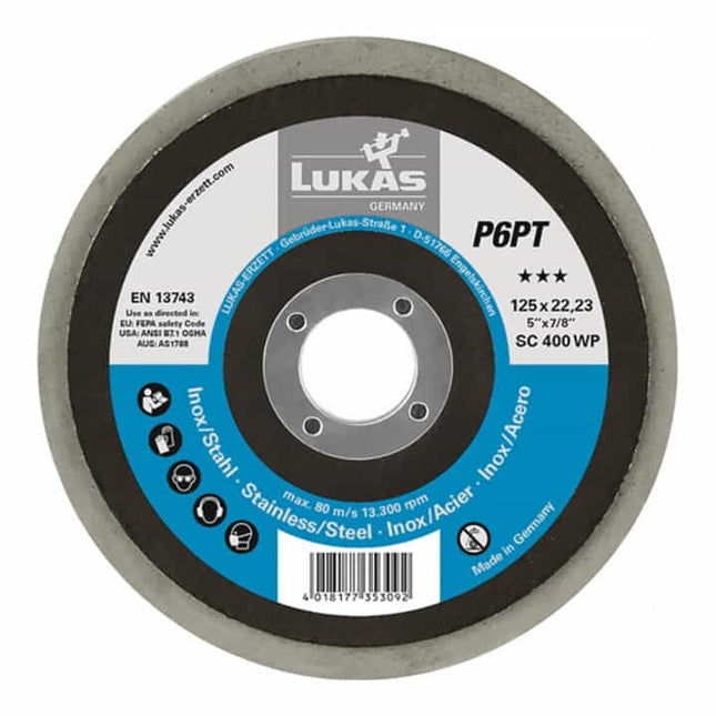 LUKAS polishing disc P6PT Ø 125 mm bore Ø 22.23 mm ( 4000840862 )