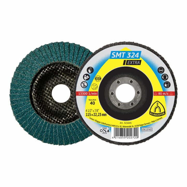Disco de láminas KLINGSPOR SMT 324 Extra Ø 125 mm grano 40 plano ( 4000843641 )