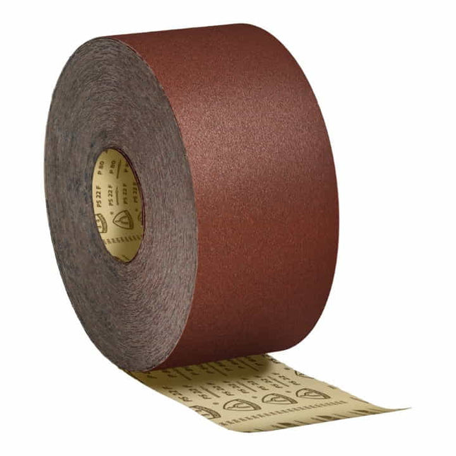 Rollo de papel de lija KLINGSPOR PS 22 F ACT 115 mm grano 100 ( 4000844792 )
