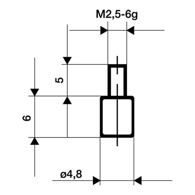 KÄFER Palpeur  D. 4,8 mm plan ( 4000851676 )