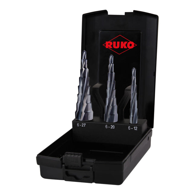 RUKO step drill set ULTIMATECUT Ø 6-12/6-20/6-27 mm ( 4000865221 )