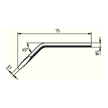 ERSA soldering tip series 052 angled ( 4000872426 )