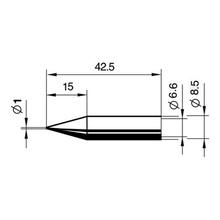 ERSA soldering tip series 842 pencil-tip ( 4000872524 )