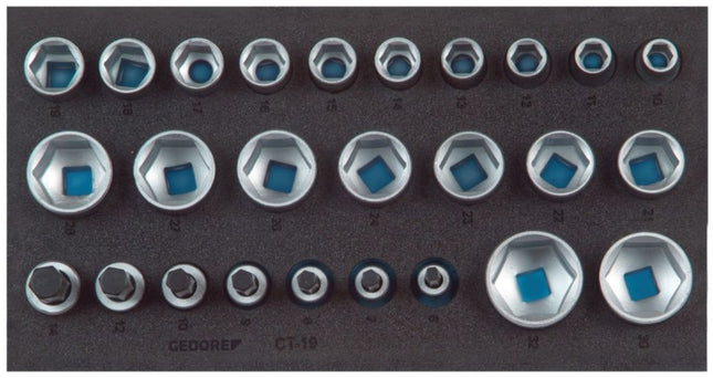 Módulo de herramientas GEDORE 1500 CT1-19 Módulo de 26 piezas 1/3 ( 4000881207 )