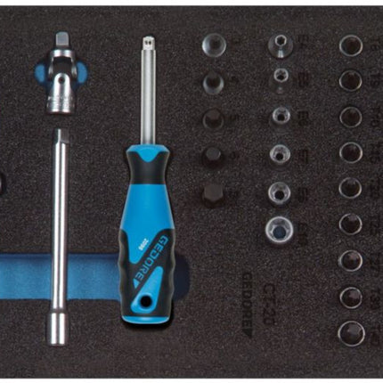 GEDORE Werkzeugmodul 1500 CT1-20 37-teilig 1/3-Modul ( 4000881213 )