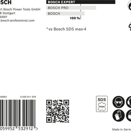 Trapano a percussione BOSCH Expert SDS max-8X Ø 16 mm lunghezza utile 800 mm lunghezza 940 mm ( 4000909898 )