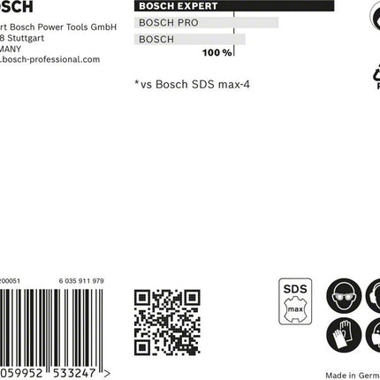 BOSCH Foret marteau Expert SDS max-8X Ø 28 mm L.800 mm L.920 mm ( 4000909922 )