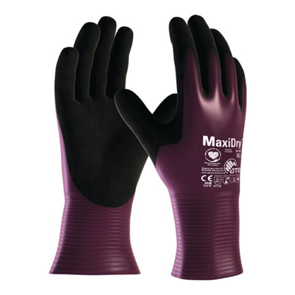 Guantes químicos ATG MaxiDry(R) 56-426 talla 7 morado/negro ( 4702000165 )