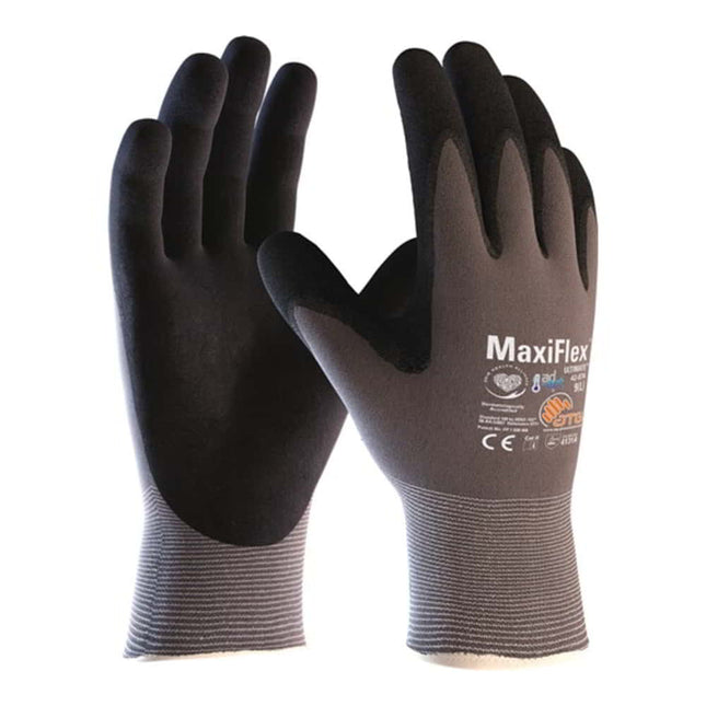 Guantes ATG MaxiFlex(R) Ultimate(TM) AD-APT(R) 42-874 talla 10 gris/negro ( 4702000230 )