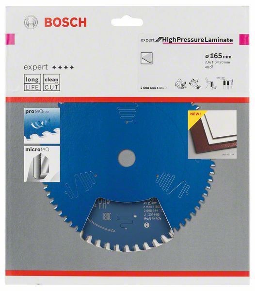 BOSCH Hoja de sierra circular Ø exterior 165 mm Número de dientes 48 HLTCG ( 8000342150 )