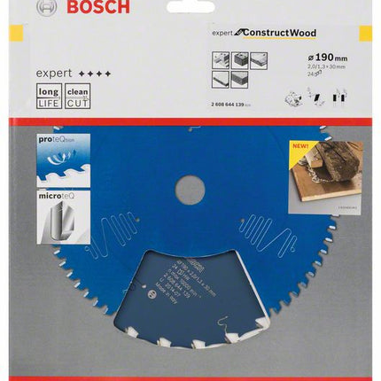 Lame de scie circulaire BOSCH Ø extérieur 190 mm nombre de dents 24 WZ ( 8000342209 )