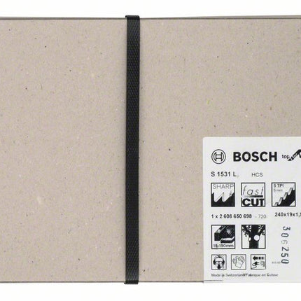BOSCH Reciprocating saw blade S 1531 L Length 240 mm Width 19 mm ( 8000343730 )