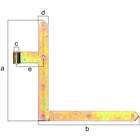 GAH bisagra angular de puerta 400x600x40x105mm ( 8001514105 )