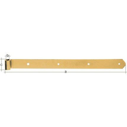 GAH shutter hinge length 700 x 13 x 40 mm thickness 5 mm ( 8001566019 )