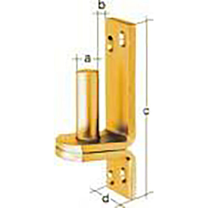 GAH Kloben DI auf Platte 10x10mm ( 8001586370 )